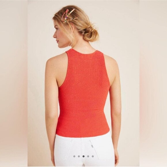 Nation LTD Size Medium Christine Smocked Tank Stripe - Picture 3 of 8